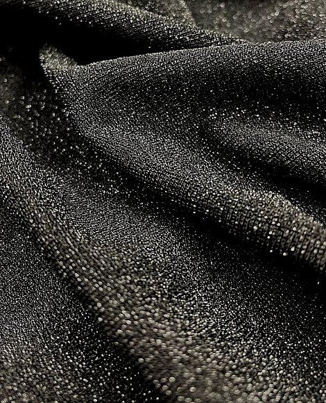 Трикотаж люрекс черн\черный